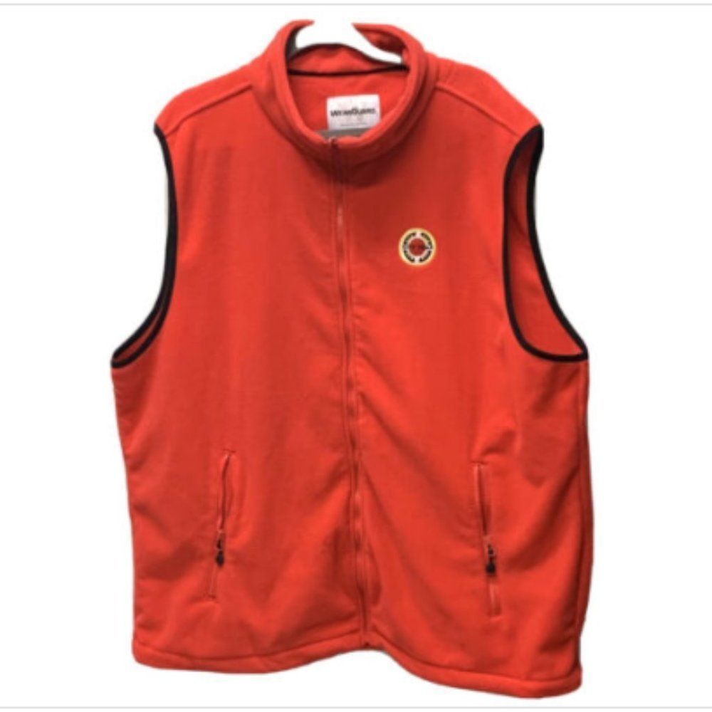 WearGuard Mens Fleece Red Vest Zip Up Size 2XL